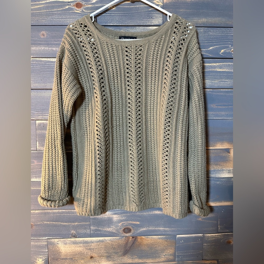 Chocolate Women's Beige Knit Sweater